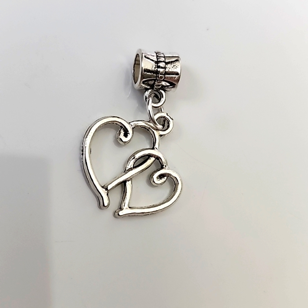 Heart Charm for European Style Bracelets Fits Pandora Systems